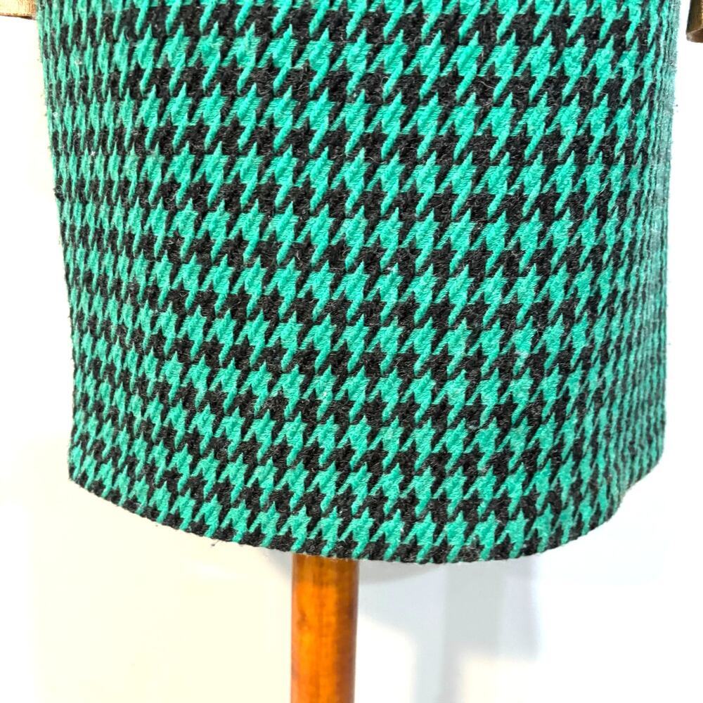 Vintage The Limited Green Black Houndstooth Pencil Skirt Y2K Professional, 14 - Picture 5 of 7